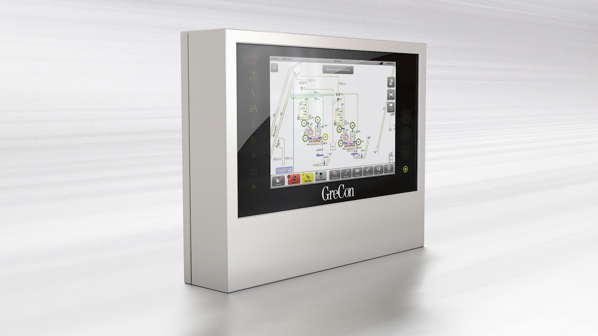 [Translate to Português brasileiro BR:] Con­trol Con­so­le Gre­Con CC 7000 with touch display