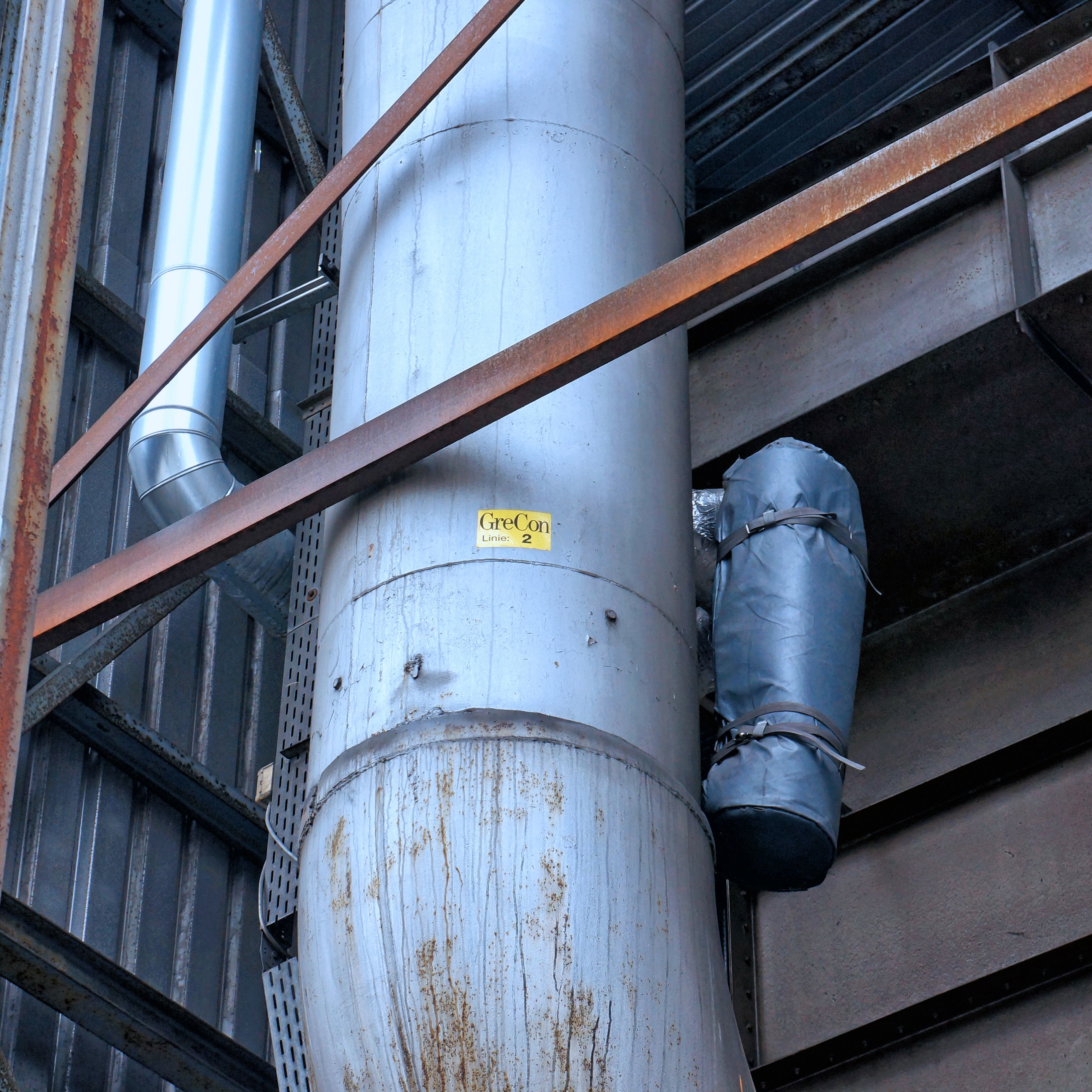 Metal pipe at facility