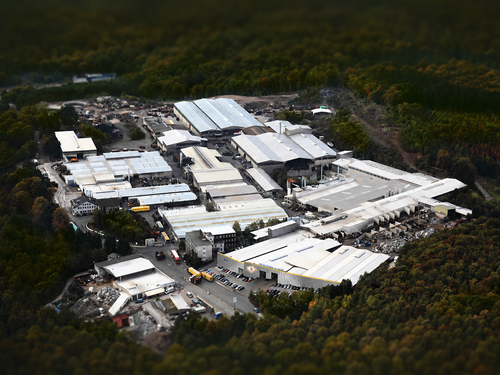 bird's-eye view of the location
