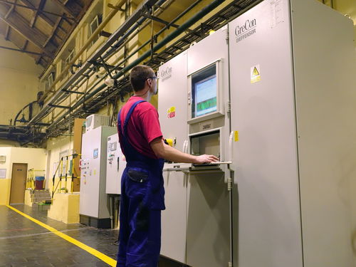 Control panel of the GreCon measurement system