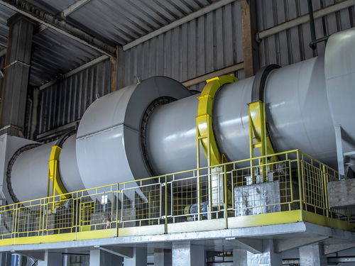 Industrial dryer on a production line