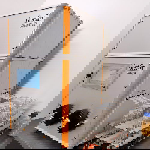 GASANALYSER SL as a grey laboratory product with wet chemistry
