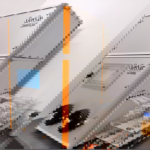 GASANALYSER SL as a grey laboratory product with wet chemistry