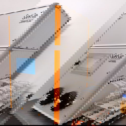 GASANALYSER SL as a grey laboratory product with wet chemistry