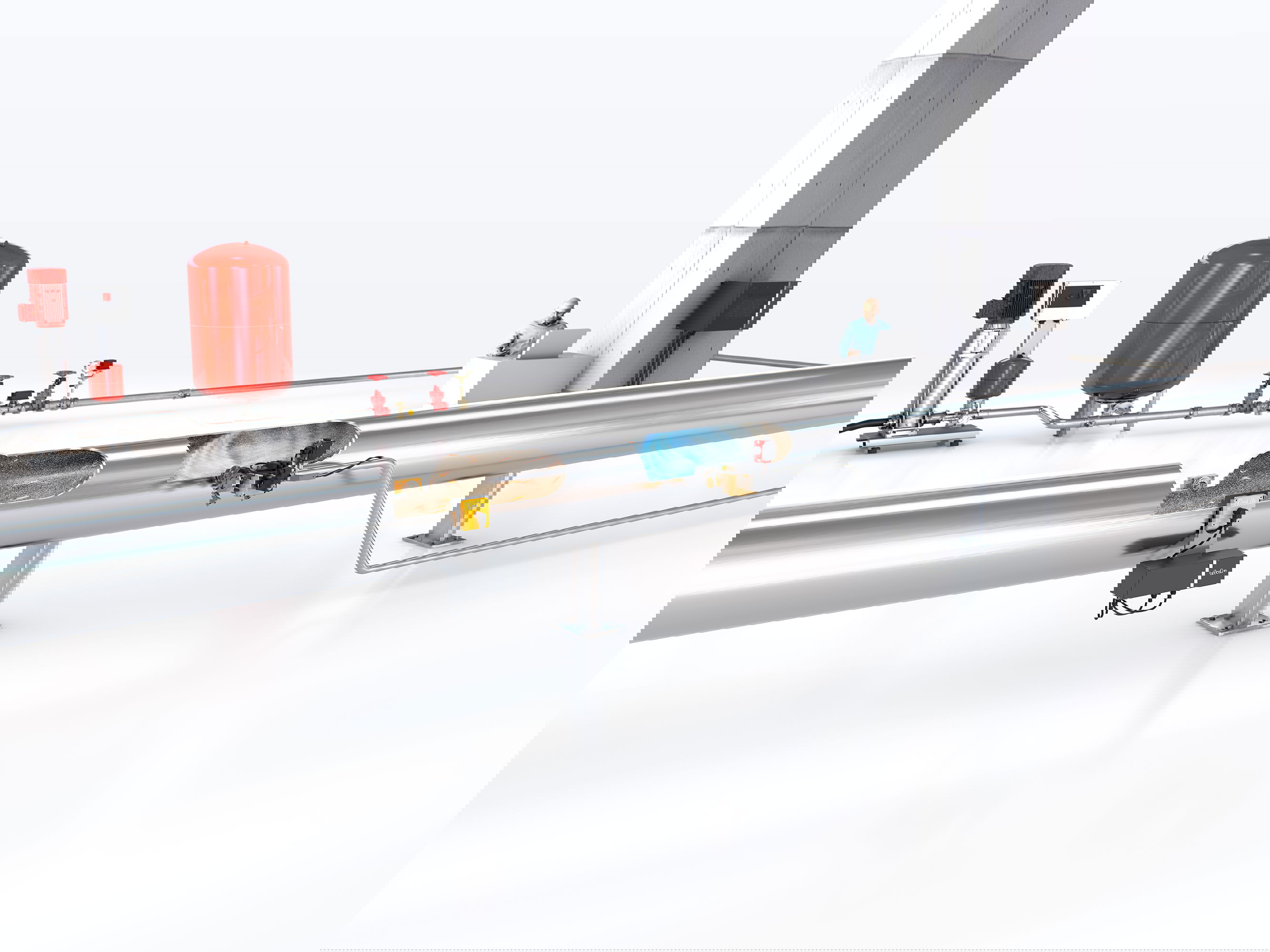 Functional principle of the GreCon PROTECTOR fire protection concept